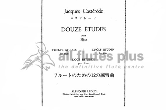 Casterede 12 Etudes for Flute