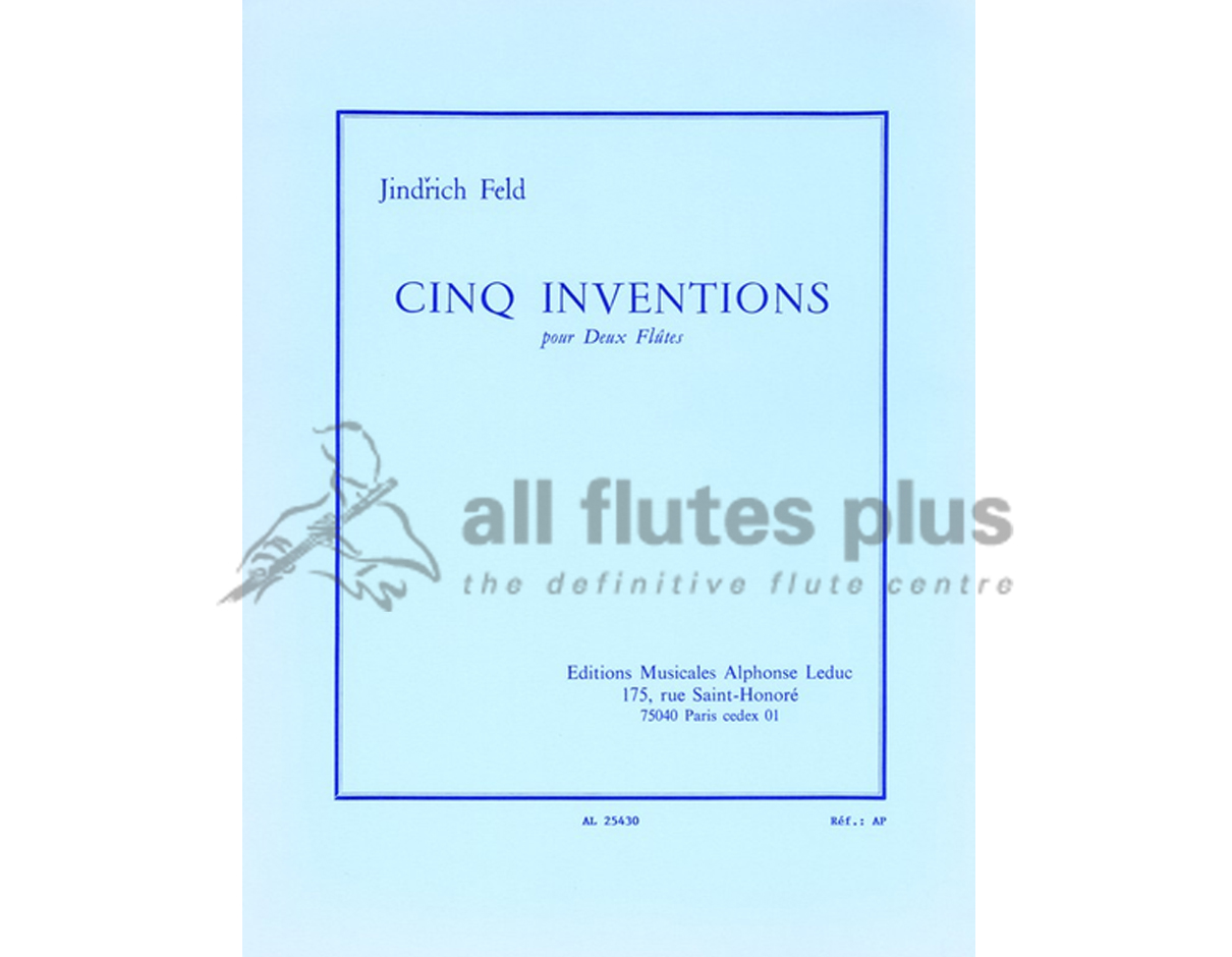 Feld Five Inventions for 2 Flutes