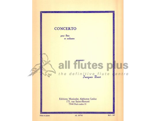 Ibert Flute Concerto for Flute and Piano