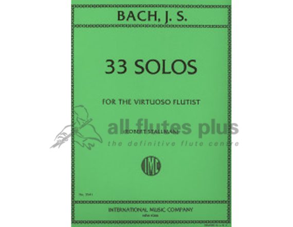 JS Bach 33 Solos for the Virtuoso Flutist