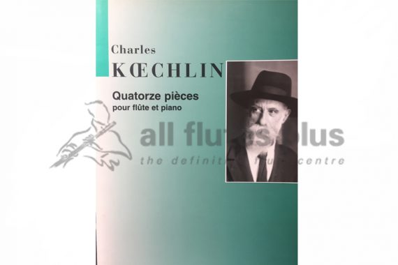 Koechlin Quatorze Pieces-Flute and Piano-Salabert