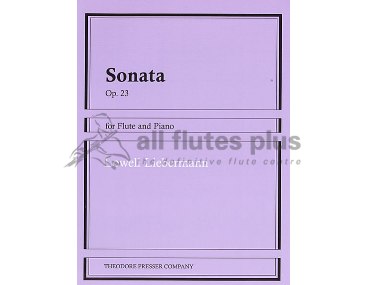 Liebermann Sonata Op 23 for Flute and Piano