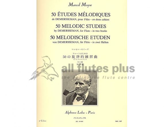 Moyse 50 Melodic Studies by Demersseman Opus 4 Volume 1 for Flute-Leduc