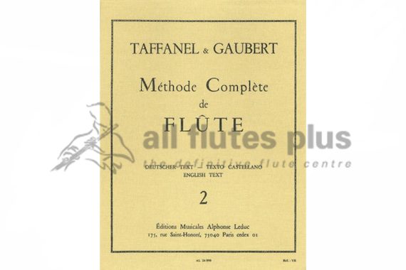Taffanel and Gaubert Methode Complete de Flute 2-Paperback