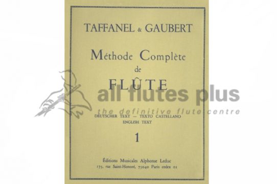 Methode Complete De Flute Vol.1 Taffanel & Gaubert