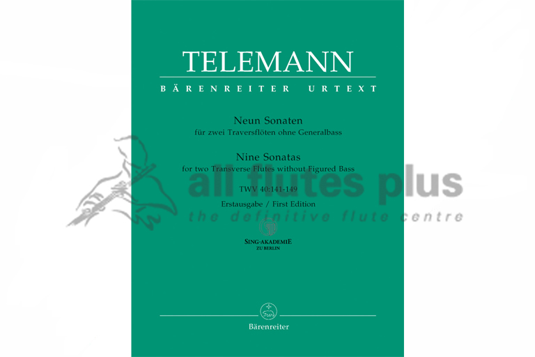 Telemann 9 Sonatas for Two Flutes with Figured Bass