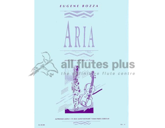 Bozza Aria-Flute and Piano