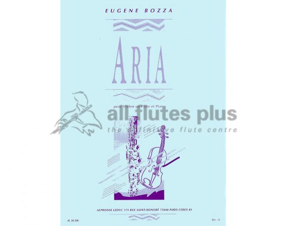 Bozza Aria-Flute and Piano-Leduc