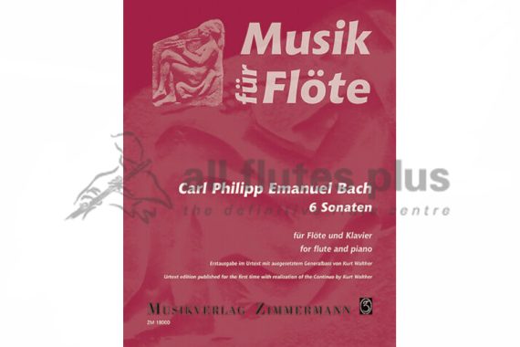 CPE Bach 6 Sonatas for Flute and Piano