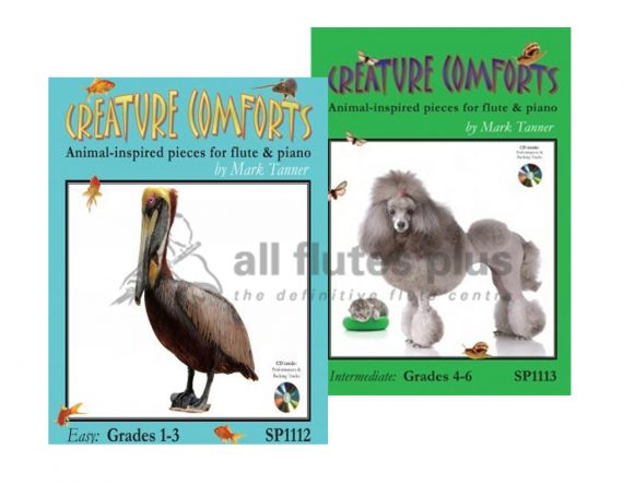 Creature Comforts-Flute and Piano Plus CD-Tanner-Spartan Press