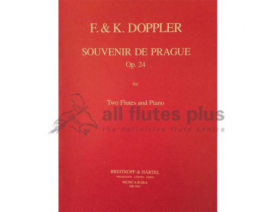 Doppler Souvenir de Prague-2 flutes and Piano-Musica Rara