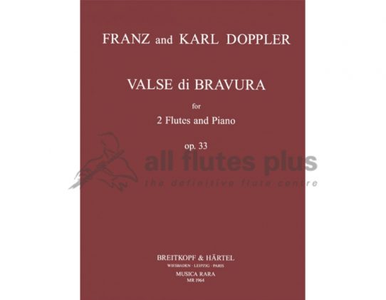 Doppler Valse di Bravura-2 flutes and Piano-Musica Rara