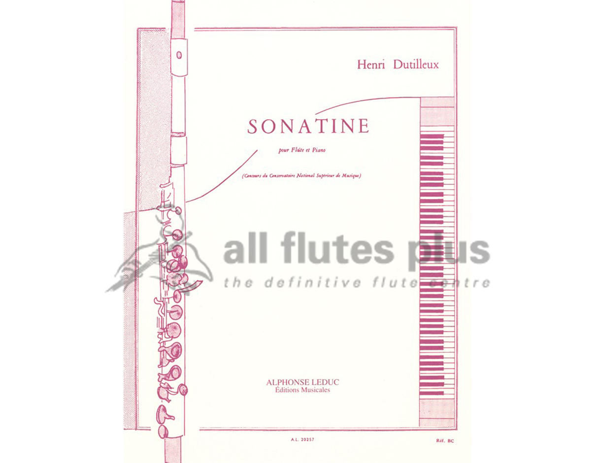 Dutilleux Sonatine for Flute and Piano