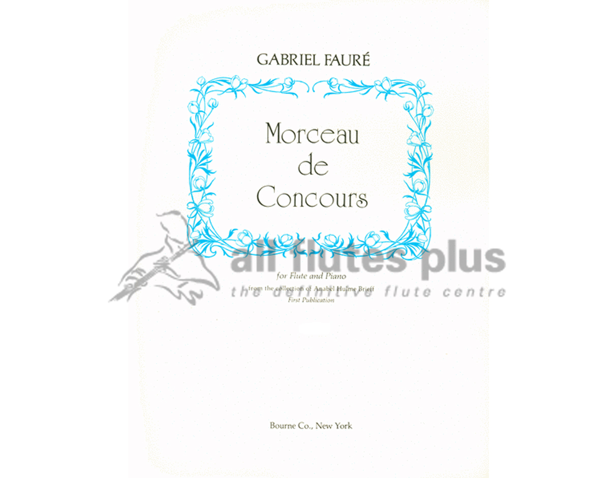 Faure Morceau De Concours for Flute & Piano