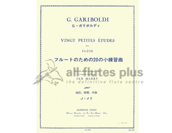 Gariboldi Twenty Little Studies for Flute