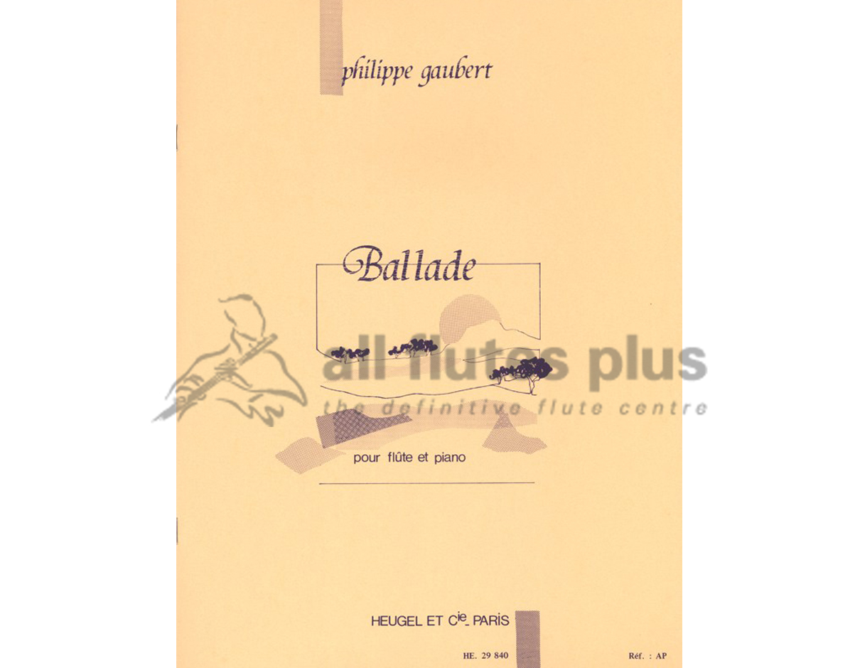 Gaubert Ballade for Flute and Piano