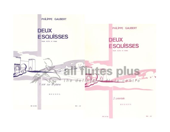 Gaubert Deux Esquisses-Flute and Piano