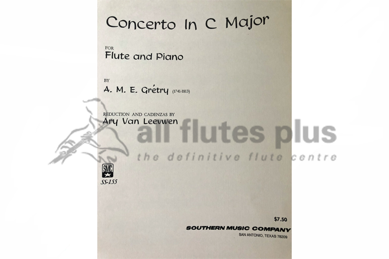 Gretry Concerto in C for Flute and Piano