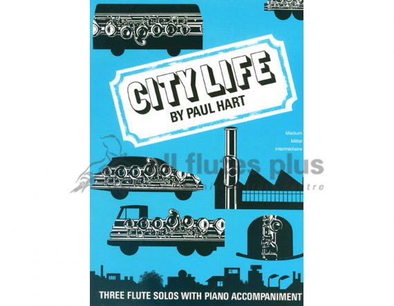 Hart City Life-3 Flute Solos with Piano-Brasswind Publications