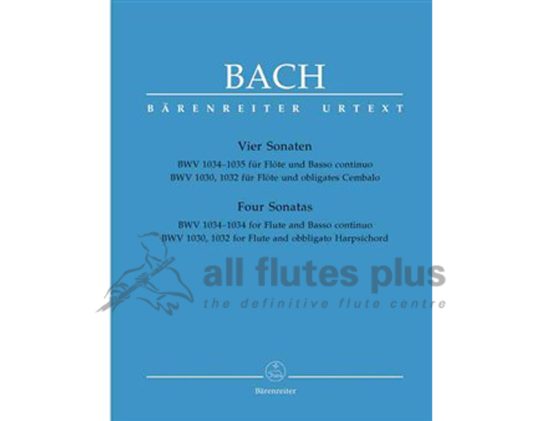 JS Bach Four Sonatas-Flute and Piano