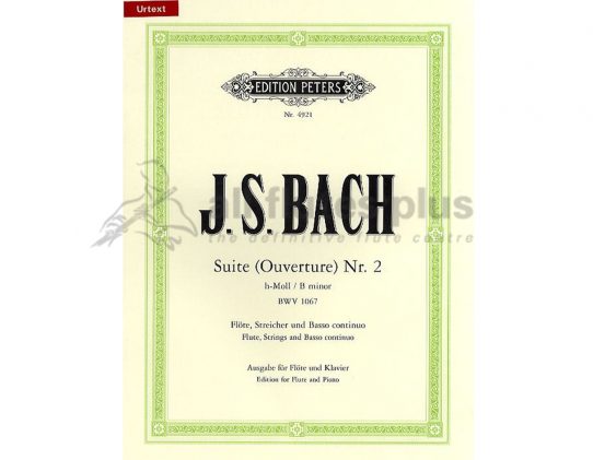 JS Bach Suite No 2 in B Minor-Flute and Piano Edition-Peters