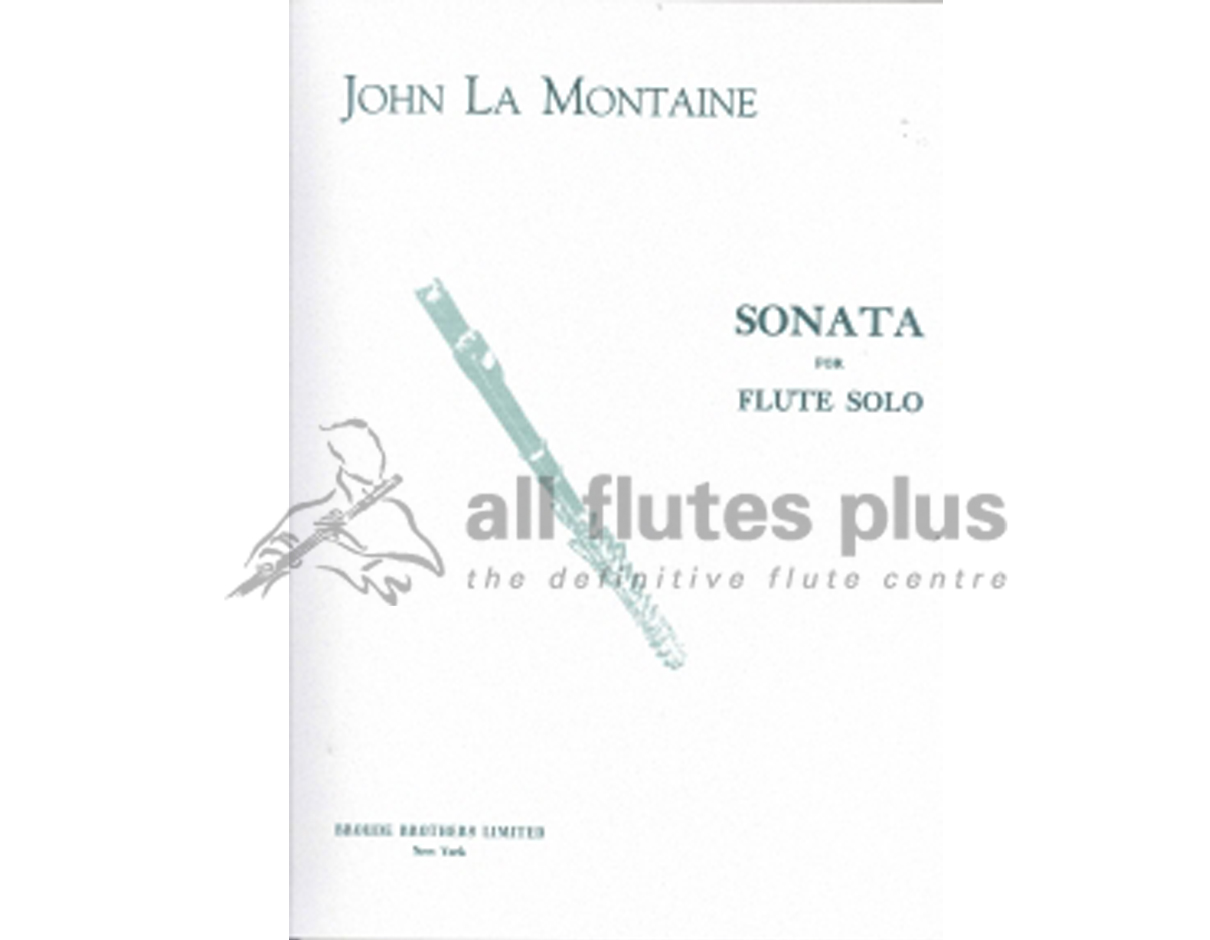John La Montaine Sonata Opus 24 for Solo Flute