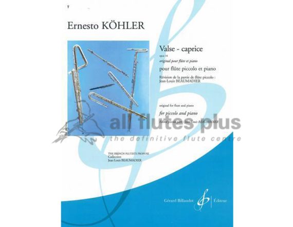Kohler Valse Caprice Op 14 for Piccolo and Piano
