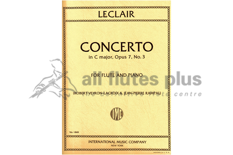 Leclair Concerto in C Major Op 7 No 3-Flute and Piano