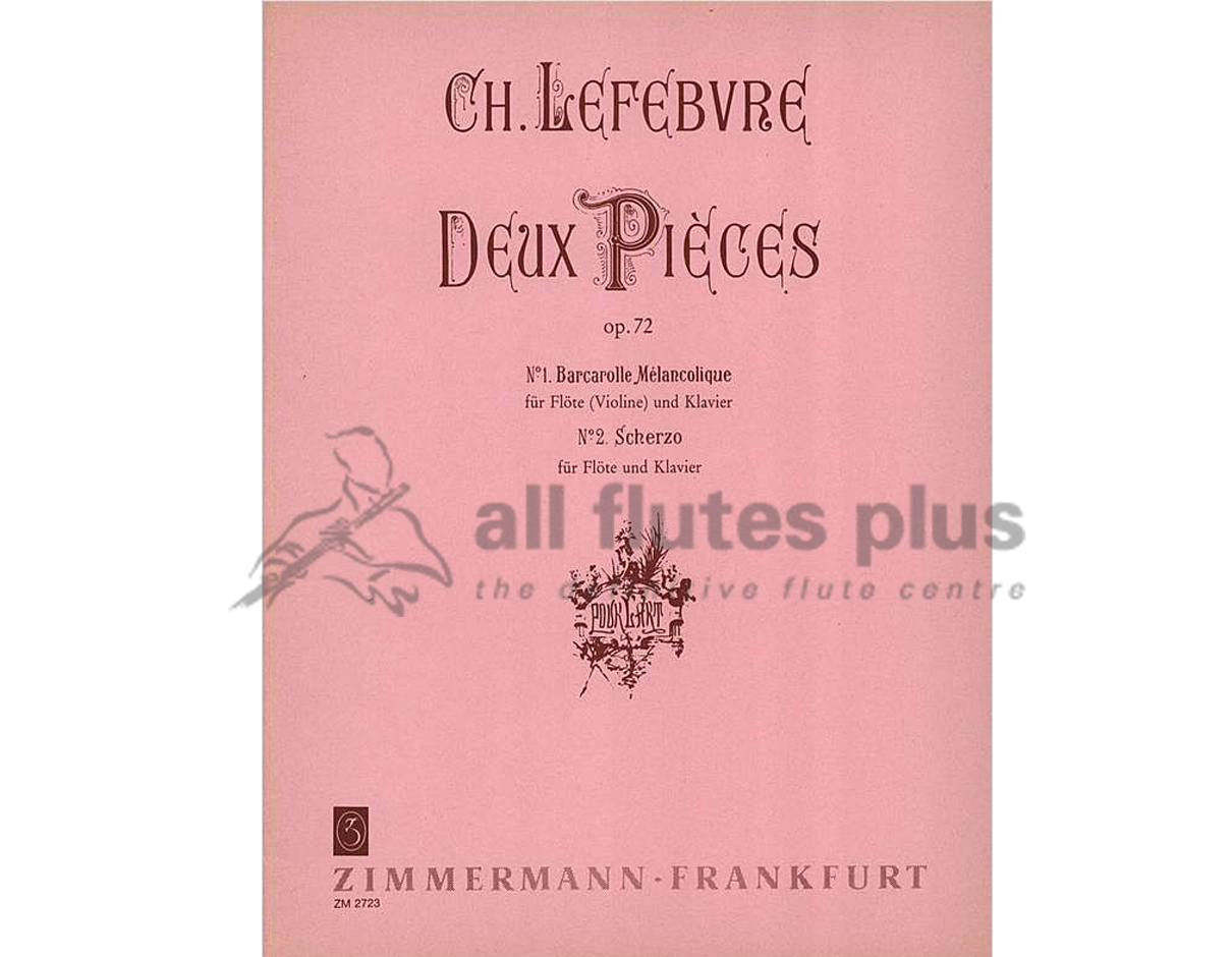 Lefebvre Deux Pièces Op 72-Flute & Piano
