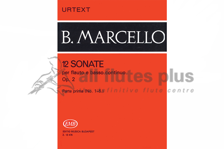 Marcello 12 Sonatas Op 2-Flute and Basso Continuo