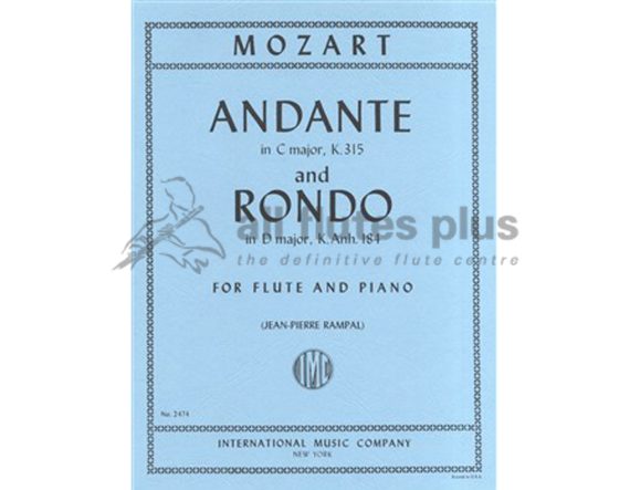 Mozart Andante and Rondo-Flute and Piano