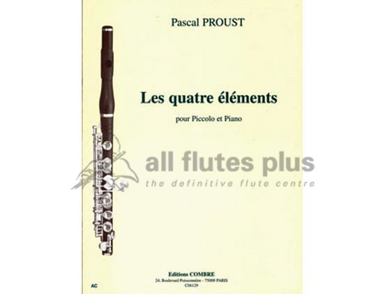 Proust Les Quatre éléments-Piccolo and Piano-Combre