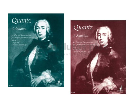 Quantz 6 Sonatas for Flute and Piano