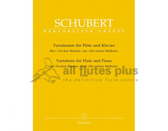 Schubert Variations on Trockne Blumen Op 160 D802-Barenreiter