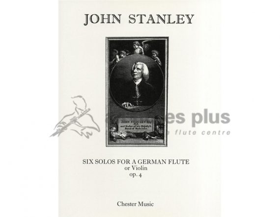 Stanley Six Solos for a German Flute or Violin Op 4-Chester Music