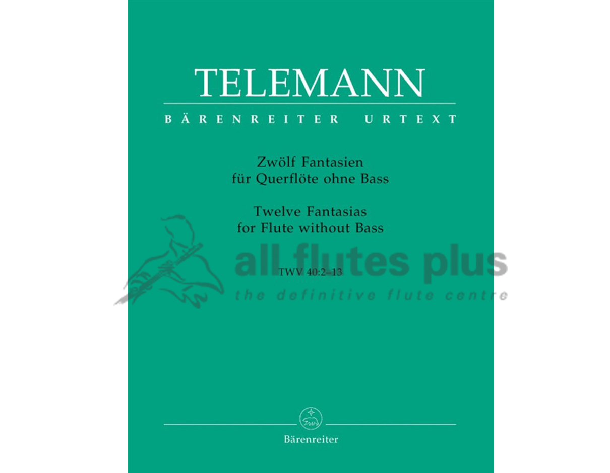 Telemann 12 Fantasias-Flute without Bass