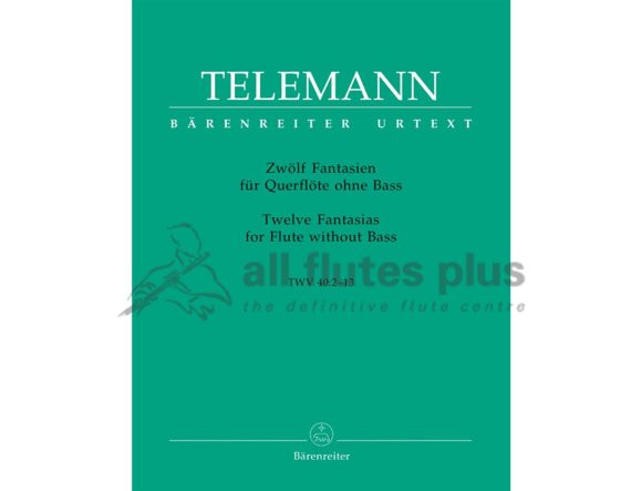 Telemann 12 Fantasias-Flute without Bass