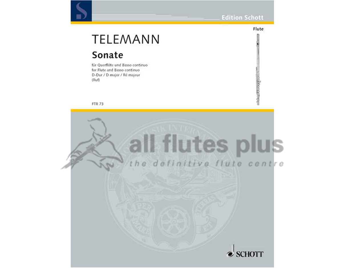 Telemann Sonata in D Major-Flute & Basso Continuo