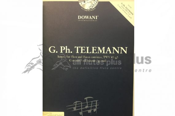 Telemann Sonata in G minor-Flute and Piano with CD-Dowani