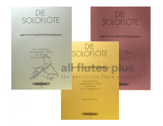 The Solo Flute-Peters Edition-Band I II and III