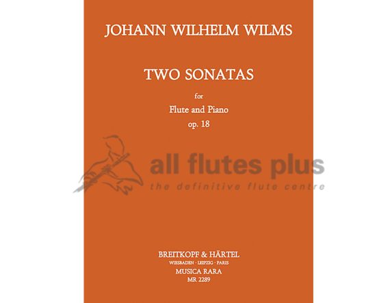 Wilms Two Sonatas Op 18-Flute and Piano
