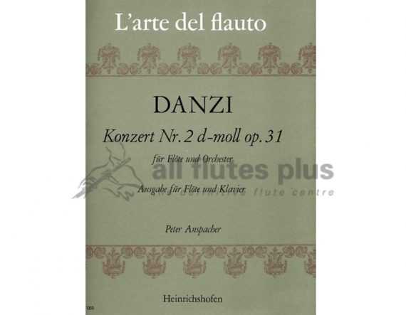 Danzi Concerto No 2 in D Minor Opus 31-Flute and Piano