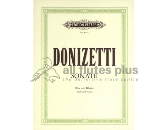 Donizetti Sonata in C Major for Flute and Piano