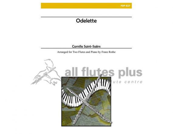 Saint-Saens Odelette opus 162-Two Flutes and Piano-Alry