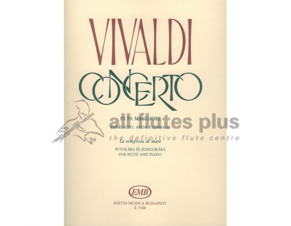 Vivaldi Concerto in F Major RV434-Flute and Piano-EMB