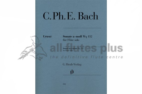 CPE Bach Sonata in A Minor Wq132 for Solo Flute