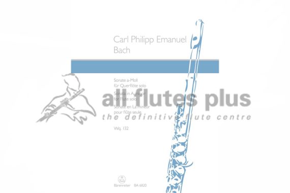 CPE Bach Sonata in A Minor Wq132 for Solo Flute