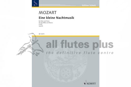 Mozart Eine Kleine Nachtmusik K525-Flute and Piano-Schott