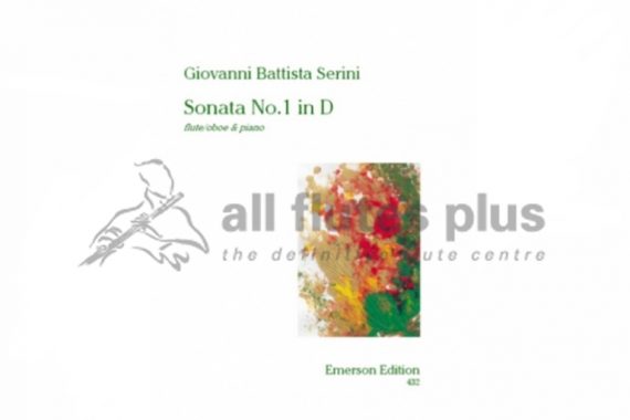 Serini Sonata No.1 in D major-Flute and Piano-Emerson Edition