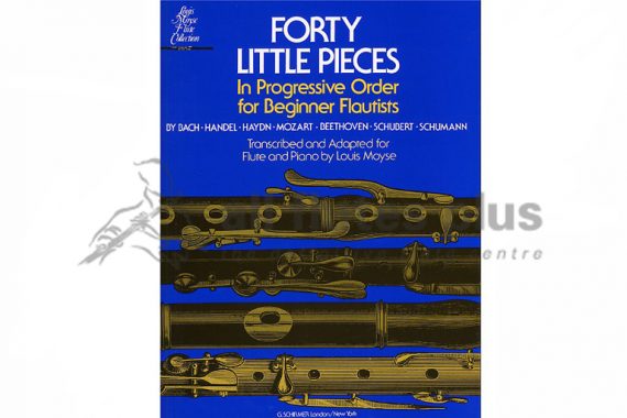 Forty Little Pieces in Progressive Order for Beginner Flautists-Flute and Piano-Schirmer